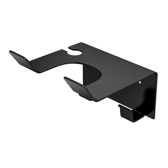 HAKIDZEL Wall Mounted Blower Rack Black Stainless Steel Bathroom Use 1Pack