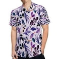 thumbnail image 4 of High Quality Hawaiian Shirts for Men Short Sleeve Aloha Beach Shirt Floral Summer Casual Button Down Shirts Blouses VMZGN6, 4 of 7