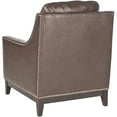 thumbnail image 4 of SAFAVIEH Colton Rustic Glam Upholstered Club Chair, Antique Brown, 4 of 5