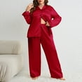 thumbnail image 4 of Rrunsv WomenâS Pajamas Women Sleepwear Satin Nightgown Lingerie Dress Mini Slip Chemise Nightwear Red,XL, 4 of 4