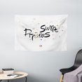 thumbnail image 1 of Sweet Dreams Tapestry, Romantic Hearts with Brush Calligraphy Design Sleeping Themed Arrangement, Wall Hanging for Bedroom Living Room Dorm Decor, 60W X 40L Inches, Multicolor, by Ambesonne, 1 of 2