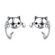 thumbnail image 1 of Pendientes de medio aro de gato preciosos, pendientes de oreja de animal con forma de para mascotas de plata, regalos para mujeres y, 1 of 8