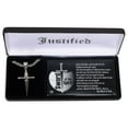 thumbnail image 3 of Necklace - Sword/Spiritcross Med Stainless Steel, 3 of 6