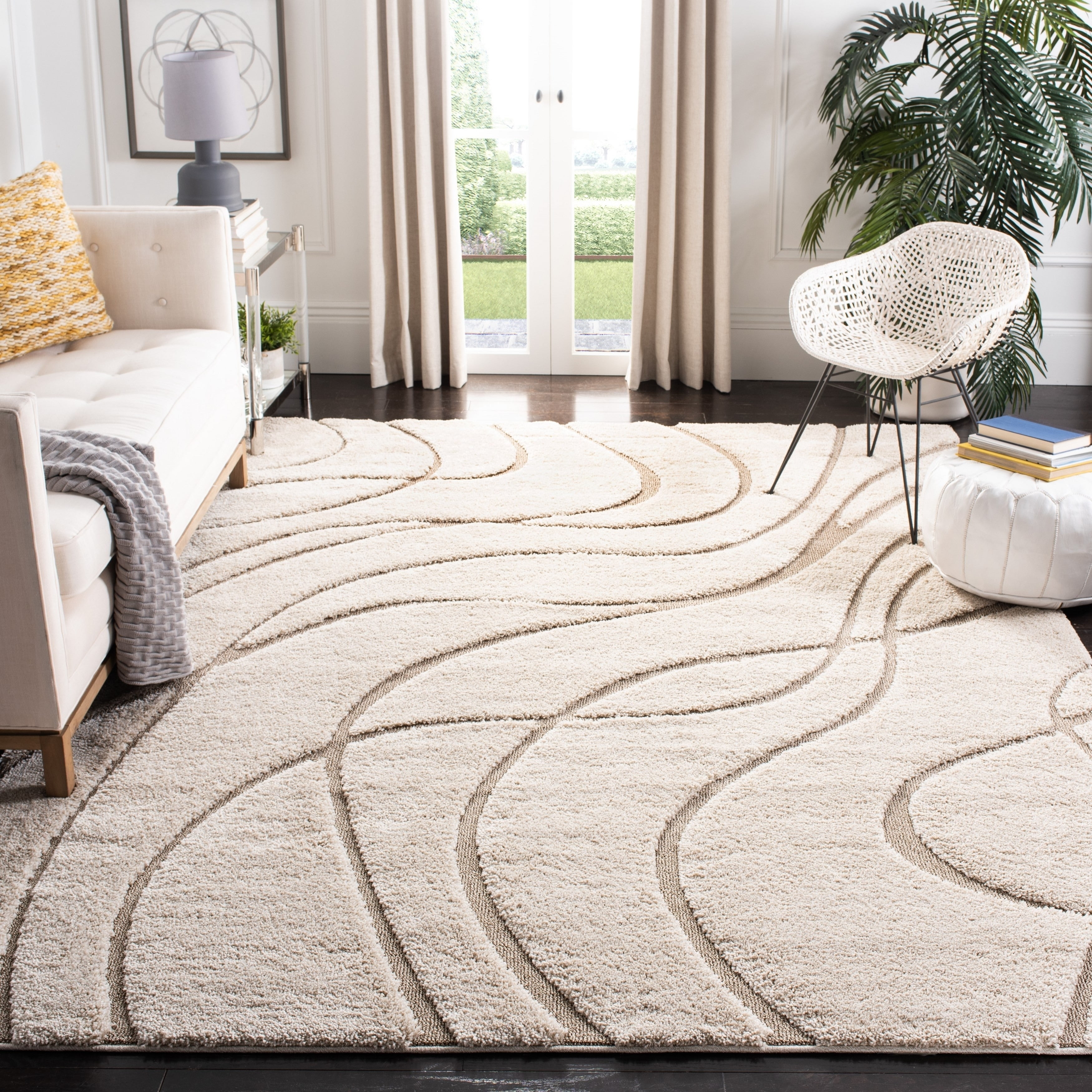 Safavieh Florida Shag Sigtraud Stripe Rug