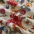 thumbnail image 5 of YIUME Men's Funky Hawaiian Shirt Marine Life Seahorse Octopus Print Button-down Tencel™, 5 of 8