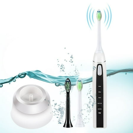 WALFRONT Portable Electric Toothbrush Rechargeable Whiten Clean Polish Sensitive Care Sonic Tooth