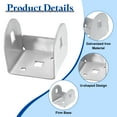 thumbnail image 3 of 6pcs U Bracket for 2.01" Panels, 47x51x49mm Metal U Shaped Fasteners Brackets, 3 of 6