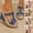 Purple, variant on Women's Denim Rhinestone T-Strap Wedge Sandals,Open Toe Espadrille Platform Mules, Fashion Slip On High Heels Purple 5.5(36)