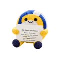 thumbnail image 1 of Positive Crochet Volleyball Plush 3 Inch Cute Desk Decor Motivational Sports Decor for Home Office Shelf Athlete Fan Display, 1 Pack, 1 of 3