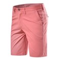 thumbnail image 4 of RMGVDSD Mens Casual Shorts Mid Rise Straight Leg Trousers Breathable Lightweight Summer Work Shorts With Pockets Solid Color Daily Wear Athletic Gym Shorts, 4 of 4