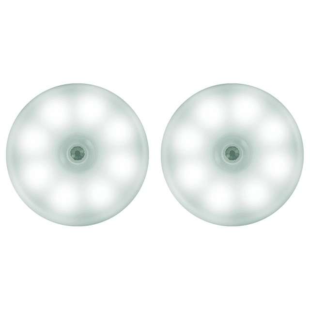 Luz LED con Sensor de Movimiento Inteligente 300mAh para Cocina Dormitorio Pasillo Armario Blanco