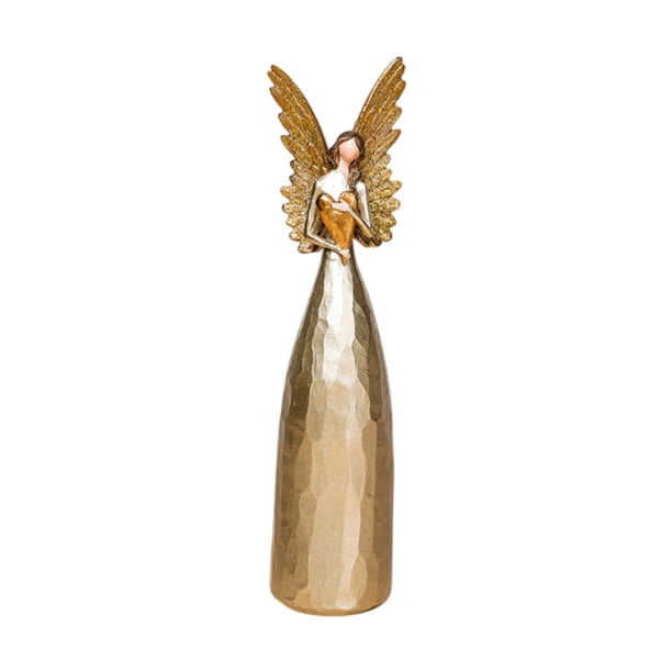 Estatua de ángel, figura decorativa, pieza de arte, adorno de mesa para estantería de entrada. Estilo B