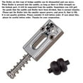 thumbnail image 3 of 6 uds puente de guitarra sillín guitarra eléctrica cuerda parte accesorio negro shamjiam Silla de montar del puente de la guitarra eléctrica, 3 of 5
