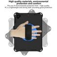 thumbnail image 5 of Allytech iPad 9.7-inch Case 6th 5th Generation, iPad Air 1 2 Case, Silicone Kids Friendly 360 Rotating Stand Shockproof Shoulder Strap Protection Case Cover for Apple iPad 9.7" 2018/2017, Black/Blue, 5 of 6