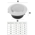 thumbnail image 4 of Bgsha Air Vent Grille Circular Indoor Ventilation Outlet Duct Pipe Cover Cap Kitchen, 4 of 10