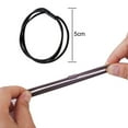 thumbnail image 6 of 50Pcs Hair Ties, Hair Rubber Bands, Imported Rubber Yarn + Nylon Yarn + Leather Hose Stretchable 2mm Thin 3 In 1 Hair Ties Fit for Almost Most Hairstyles, 5 Colors, 6 of 7