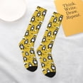thumbnail image 5 of Salouo Cartoon Bear Yellow Print Women's Men's Ankle Socks 1-pack Casual Athletic Socks for Unisex Adult Moisture-Wicking Socks for Daily Wear/Running/Sport, 5 of 8