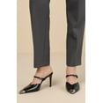thumbnail image 2 of Dolce Vita Kanika Midnight Crinkle Patent Pointed Cap Toe Slip On Stiletto Pumps (Midnight Crinkle Patent, 6), 2 of 5