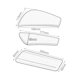 thumbnail image 5 of Pegatinas antideslizantes para almohadilla de tanque de motocicleta, lado impermeable del Protector del tanque de combustible, 5 of 8