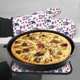 thumbnail image 7 of KLL 4th Of July Pattern Oven Mitts and Pot Holders 2pcs Sets for Kitchen, Oven Mitt Heat Resistant 536°F, Oven Gloves for Kitchen,Cooking and Baking, 7 of 7