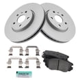 thumbnail image 2 of TRQ Front Semi-Metallic Brake Pads & G-Coated Rotors Kit Fits Select Buick Chevy GMC, 2 of 6