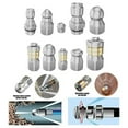 thumbnail image 3 of Jetter Heads Kit Rotating Button Drain Cleaning Nozzle Tips for Pressure Washer, 3 of 8