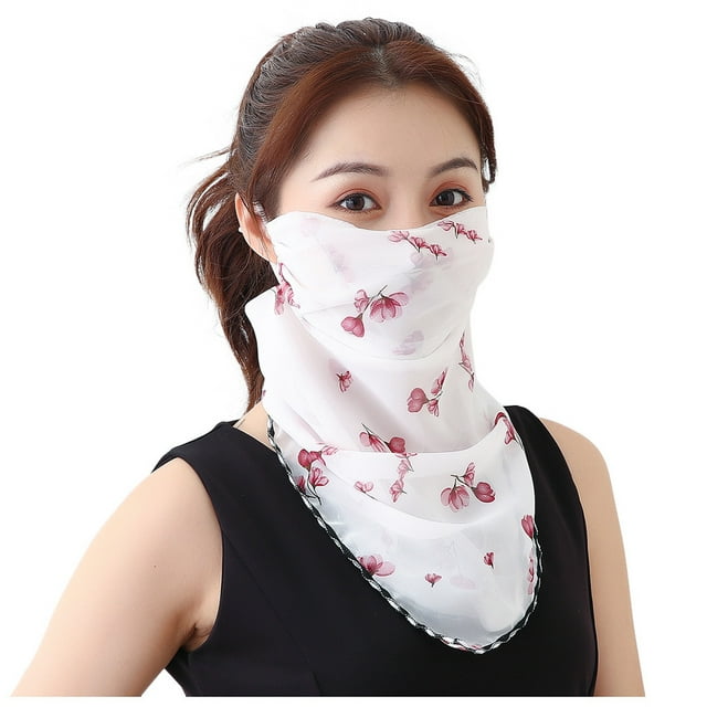 Women Sun Protection Print Scarf Neck Scarf Masks