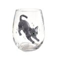 thumbnail image 3 of Cute Cat Pattern Clear Glass Tumbler 4.2" Everyday Drinking Cup Smooth Rim Leak-Proof Glassware for Hot & Cold Beverages, 3 of 3