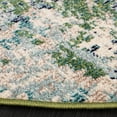 thumbnail image 4 of SAFAVIEH Madison Candelario Abstract Polka Dots Area Rug, Green/Turquoise, 3' x 3' Round, 4 of 8