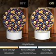 thumbnail image 3 of Balery Skull gold flower Pattern Acrylic Night Light Gift with 3 Color ModesTouch-Sensitive LED Lamp Perfect Gift for Mother's Day, Birthday, or Christmas, 3 of 9