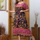thumbnail image 4 of Vestido Corto de Verano de Encaje de Gran Tamaño Hasta Temperame Printi Manga Corta Cuello Redondo, Vestido Casual para las Mujeres, 4 of 6