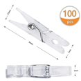 thumbnail image 4 of 100 Pcs Mini Clear Pegs 34mm Tiny Photo Clips Transparent Plastic Clothes Pegs For Hanging Photos Card Paper Arts & Crafts Picture Scrapbooking Weddin, 4 of 5