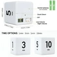 thumbnail image 2 of GJX Household Timer,Timer Cube Timer. Kitchen Timer Kids Timer for Productivity Workout Flip Timer Classroom for Studytime Countdown Management Settings 1 3 5 10 Minutes. White,1X Timer, 2 of 7