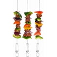 thumbnail image 4 of KNACK - 8-Pack 17" Flat Grill, Bbq Stainless Steel Shish Kebab Skewers With Push Bar, 4 of 6