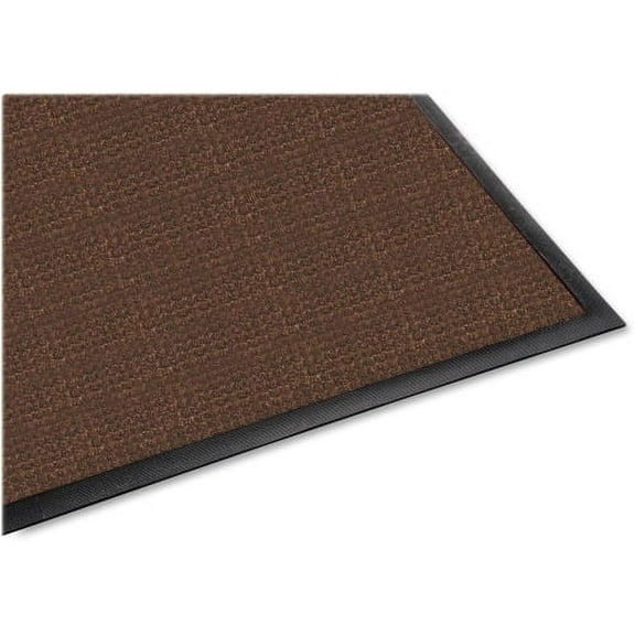 Genuine Joe Waterguard Wiper Scraper Floor Mats Carpeted Floor - 60" Length x 36" Width - Polypropylene - Brown