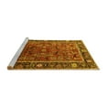 thumbnail image 2 of Ahgly Company Machine Washable Indoor Rectangle Oriental Yellow Traditional Area Rugs, 2' x 4', 2 of 4