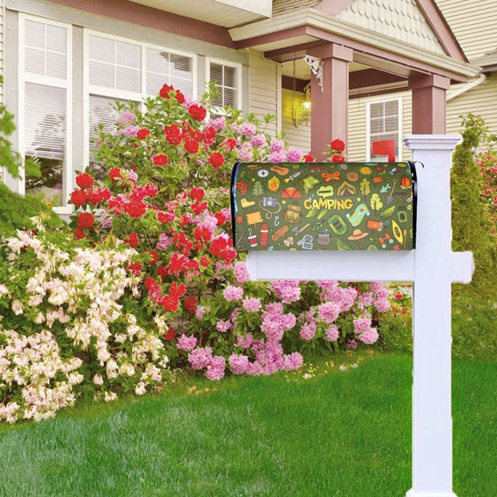 Kdxio Magnetic Mailbox Cover 21x18 in Mailbox Cover Outdoor Decoration Holiday Mailbox Covers for Home Garden Yard-21x18 in