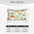 thumbnail image 6 of Bixox Mushroom Bee Printed Pillow Protector,Super Soft Ideal for Home,Guests,Rentals - 14"x20", 6 of 8