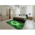 thumbnail image 5 of Ahgly Company Machine Washable Indoor Rectangle Transitional Deep Emerald Green Area Rugs, 5' x 8', 5 of 7