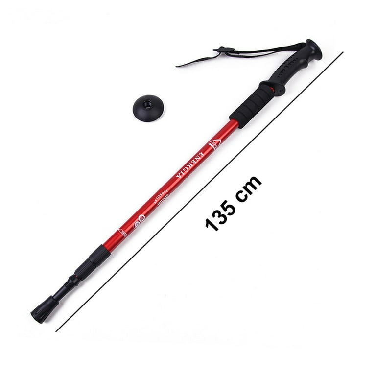 Nordic Walking Trekking Poles - 2 Pack with Antishock and Quick Lock  System, Telescopic, Collapsible, Ultralight for Hiking, Camping,  Mountaining