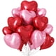 thumbnail image 1 of Globos Sowide con forma de corazón rosa y rojo, 18 cm, lámina de mylar, 12 unidades, 1 of 7