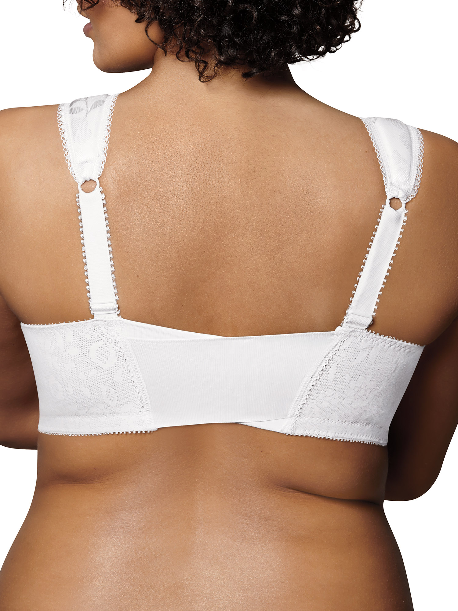 Playtex 18 Hour Supportive Flexible Back Front-Close Wireless Bra White 36D Women's - image 3 of 8