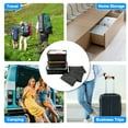 thumbnail image 4 of Unique Bargains 6 Pcs Zipper Design Packing Cube Set for Luggage Black, 4 of 5