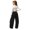 Z112 Black, variant on Landzoo Little Girls Active Pants Curved Leg Sweatpants With Pockets Fall Casual Kid Girls Baggy Trousers