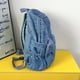 thumbnail image 3 of 6688 Mochila Escolar Retro Japonesa Mezclilla para Niñas Secundaria Con Gran Capacidad Mochila Versátil Color Sólido (azul Claro) Azul, 3 of 9