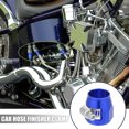 thumbnail image 2 of Unique Bargains AN8 Hex Car Universal Hose Finisher Flexible Rubber Pipe Clamp for Oil Fuel Water Tube Blue, 2 of 6