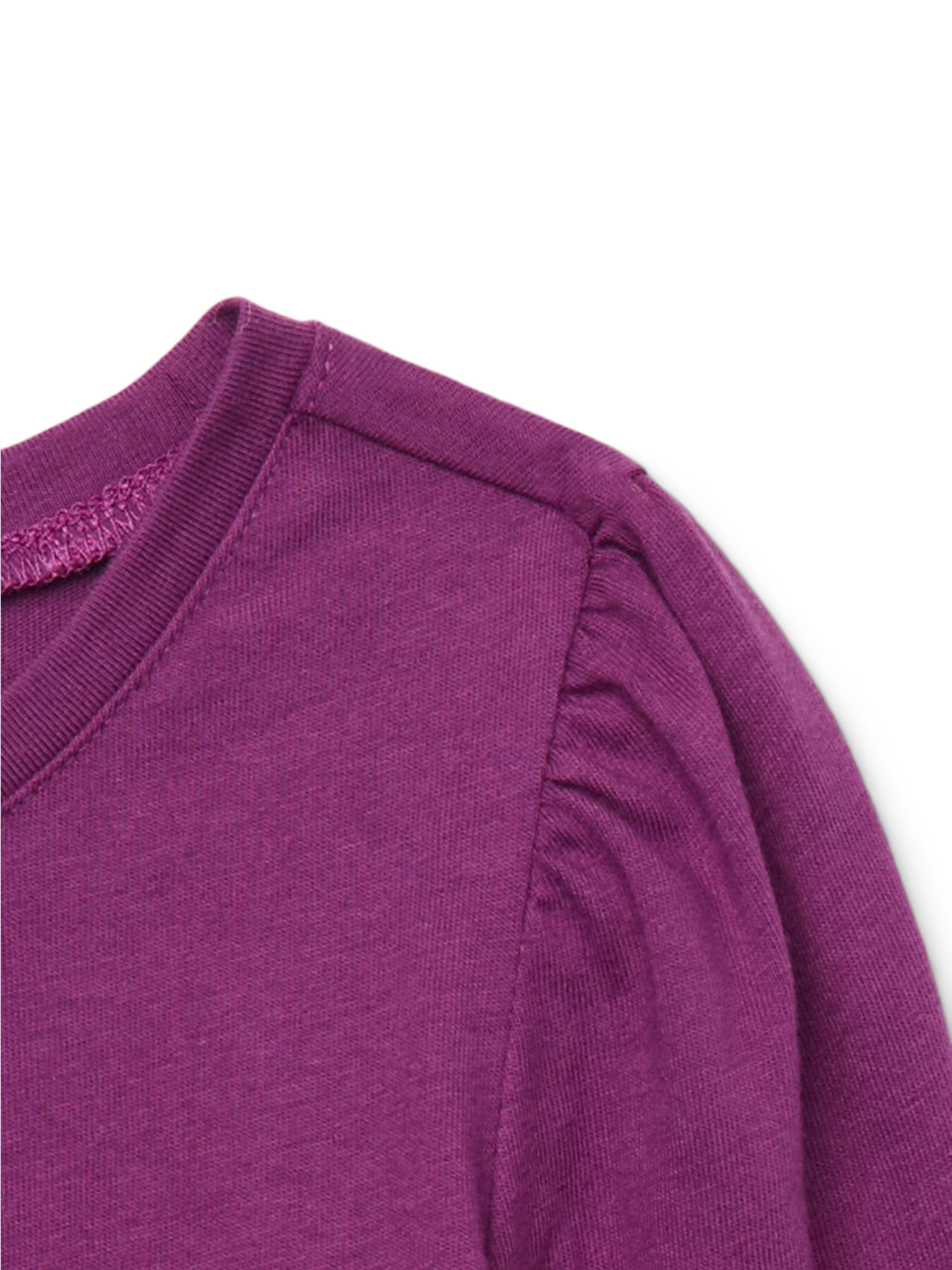 Garanimals Toddler Girl Long Puff Sleeve Embroidered T-Shirt, Sizes 18M-5T