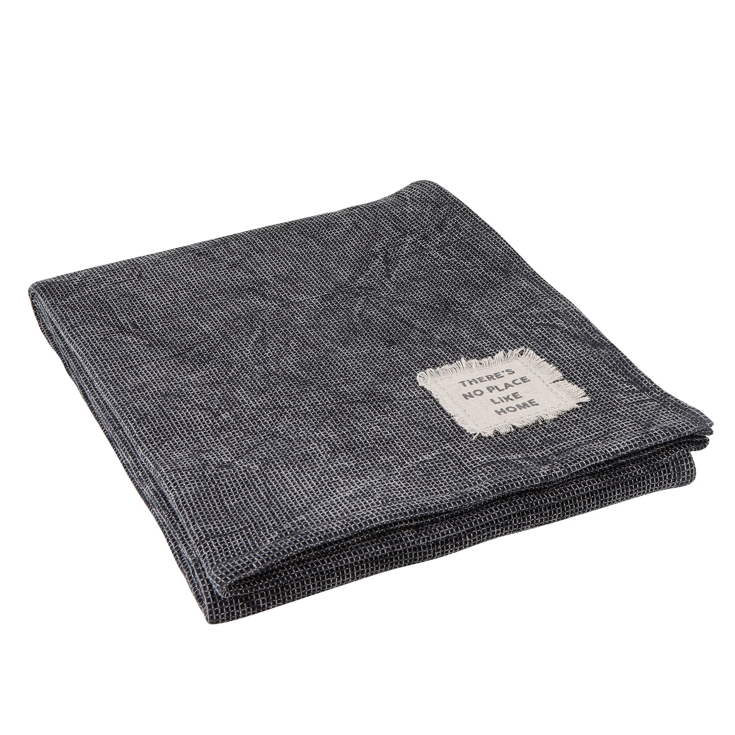 50" x 60" Charcoal Black Textured Throw Blanket