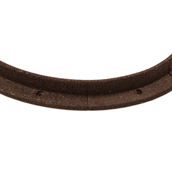 EcoBorder 36 in. Brown Recycled Rubber Tree Ring (1-pack)