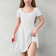 thumbnail image 7 of ATOGUTA Athletic Dress for Girls White Ruffle Summer Dresses Cute Birthday Party Princess Sundress 5T-15, 7 of 7